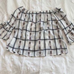 off the shoulder thin top